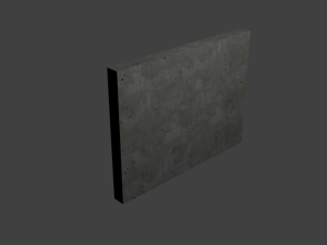 concrete fence 3D-Modell