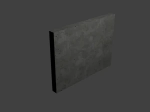 concrete fence 3D Model