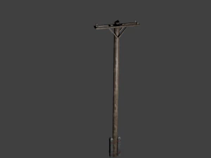 g&uuml;&ccedil; hattı direği 3D Model