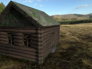 старый деревянный дом 3D Модель