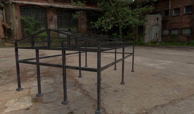 hangar frame 3D मॉडल .c4d .max .obj .3ds .fbx .stl .blend 