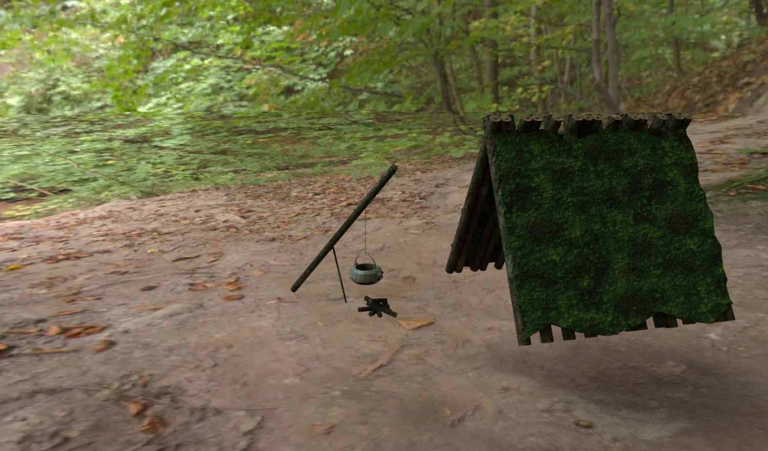 handmade tent 3D Model .c4d .max .obj .3ds .fbx .stl .blend 