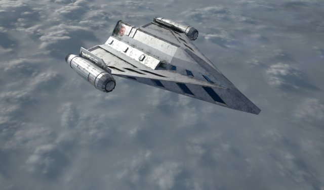 old spaceship 3D Model .c4d .max .obj .3ds .fbx .stl .blend 