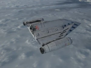 old spaceship 3D Model