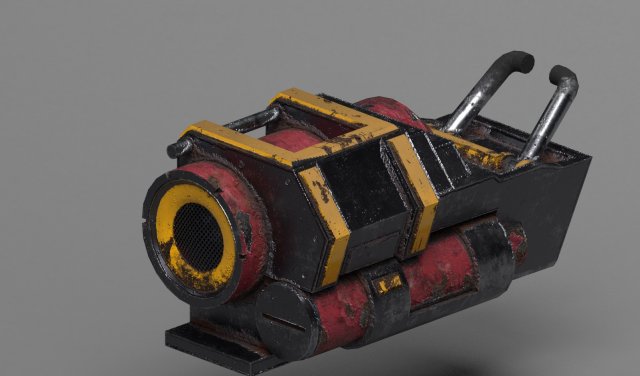 sci-fi engine Modèle 3D .c4d .max .obj .3ds .fbx .stl .blend 