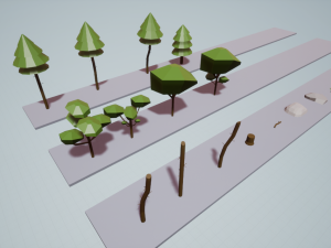 low poly trees pack 18 in 1 Modelo 3D