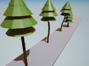 low poly trees pack 18 in 1 3D Model