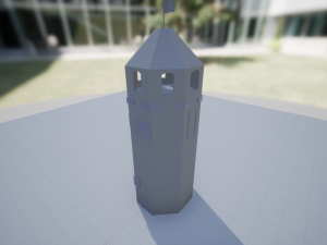 low poly castle pack Model 3D