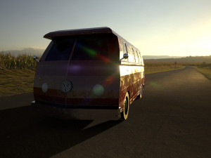 vw t1 low poly 3D Model