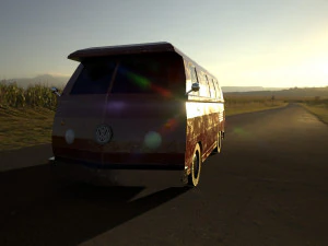 vw t1 low poly 3D Model