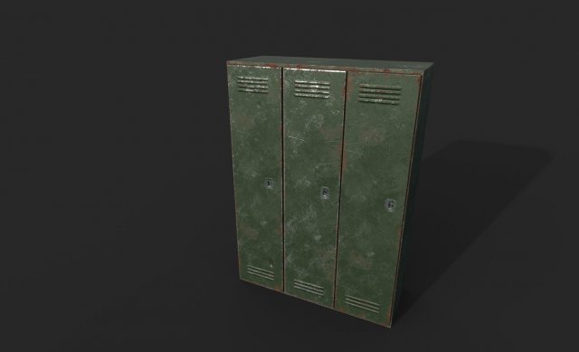 locker 3D Model .c4d .max .obj .3ds .fbx .stl .blend 