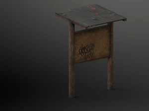 billboard 3D Model
