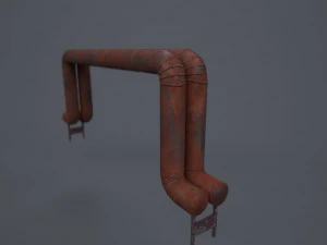 rebuilded rusted pipes 3D Model