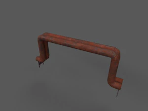 rebuilded rusted pipes 3D Model