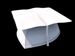 graduation hat 3D 모델