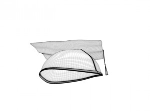 graduation hat 3D Модель