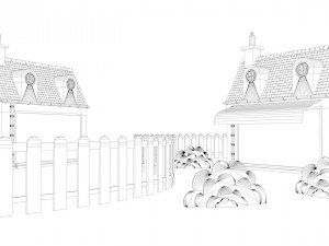 village house 3D मॉडल