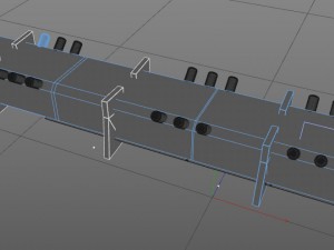 sci-fi corridor tunnel Modelo 3D