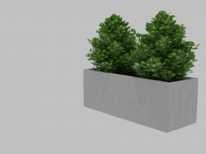 simple polygon pot low poly 3D 모델