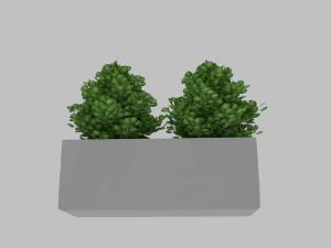pot de polygone simple low poly Modèle 3D