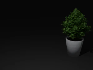 Простой современный горшок низкополигональная 3D Модель