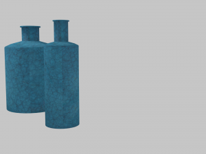 simple modern pot low poly Modello 3D