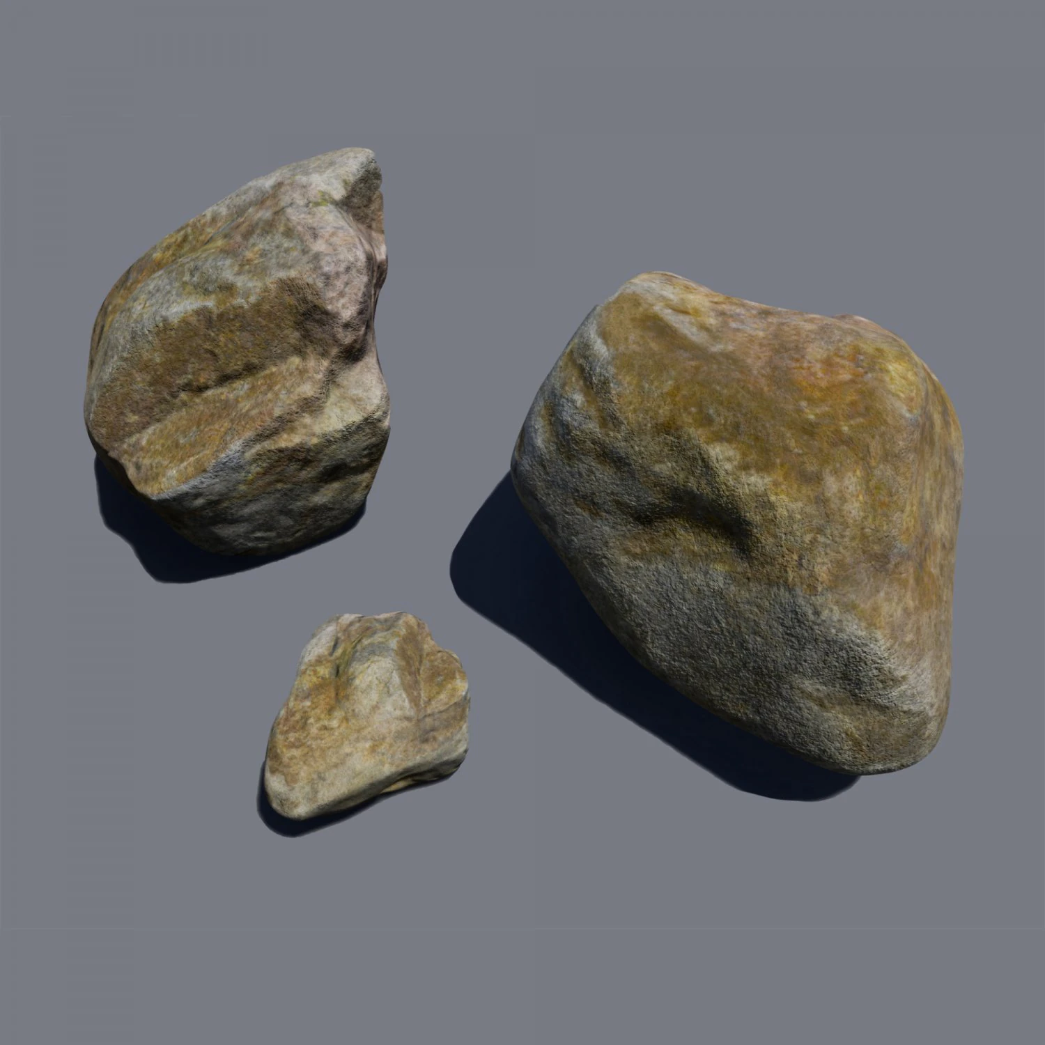 river rock 3D Model .c4d .max .obj .3ds .fbx .stl .blend 
