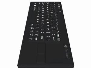teclado colorido Modelo 3D