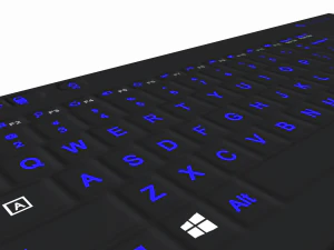 teclado colorido Modelo 3D