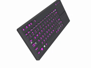 teclado colorido Modelo 3D