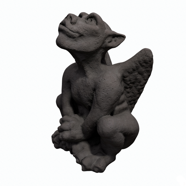 gargoyle 3D Model .c4d .max .obj .3ds .fbx .stl .blend