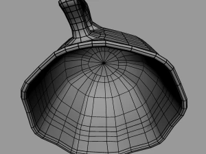 teacup red glazed 3D Model