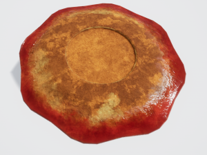 teacup red glazed 3D Модель