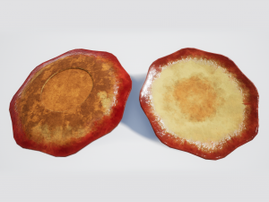 teacup red glazed 3D Модель