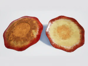 teacup red glazed 3D Model