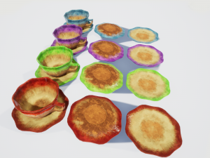 teacup and saucer colors 3D Model