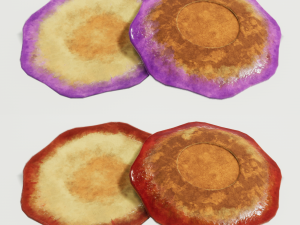 teacup and saucer colors 3D Модель