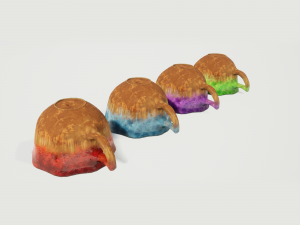 teacup and saucer colors 3D Модель