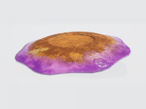 teacup and saucer purple glazed Modelo 3D