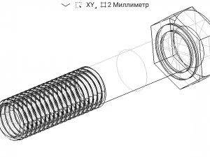 parafuso Modelo 3D