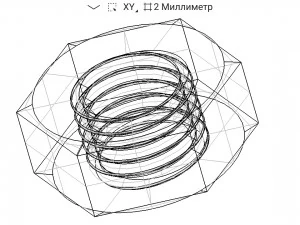 parafuso Modelo 3D