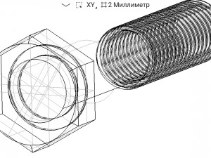 parafuso Modelo 3D