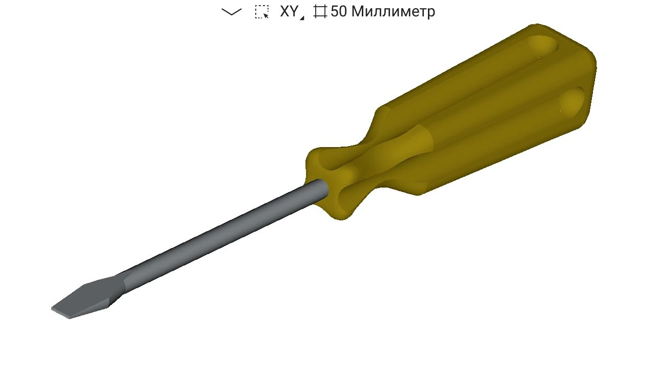 screwdriver 3D Model .c4d .max .obj .3ds .fbx .stl .blend 
