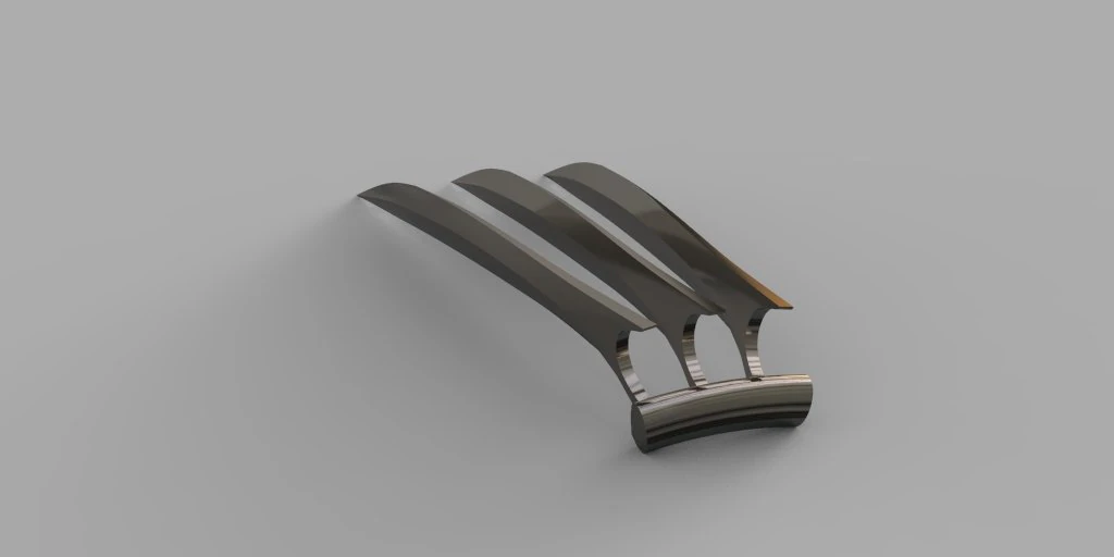 wolverine claws 3D Print Model .c4d .max .obj .3ds .fbx .stl .blend 