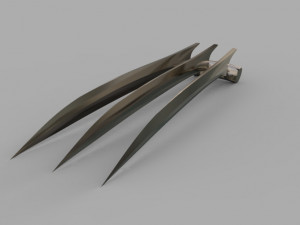 wolverine claws 3D Baskı Modeli