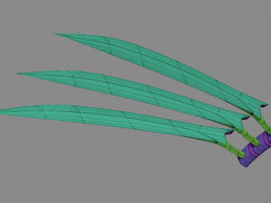 wolverine claws 3D Baskı Modeli