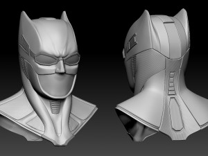 batman cowl Model Cetak 3D