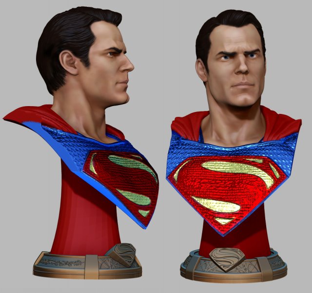 superman henry cavill 3D printmodel .c4d .max .obj .3ds .fbx .stl .blend 