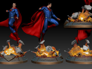 superman stl 3D-printmodel