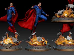 Superman stl 3D Druckmodell